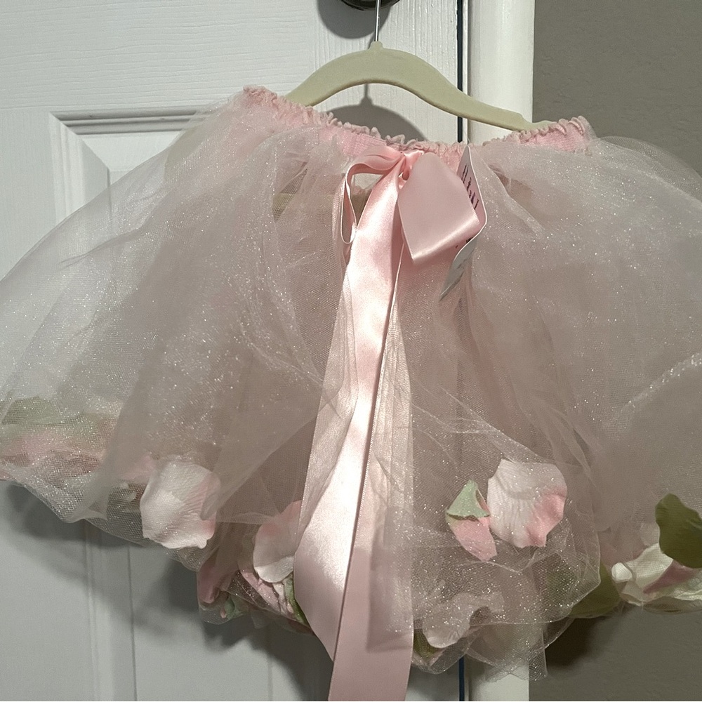 Girls tulle flower skirt